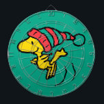 Peanuts | Woodstock Winter Beanie Cap Dart Board<br><div class="desc">Check out this super cute Peanuts Christmas holiday design featuring Woodstock in a winter cap.</div>