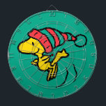 Peanuts | Woodstock Winter Beanie Cap Dart Board<br><div class="desc">Check out this super cute Peanuts Christmas holiday design featuring Woodstock in a winter cap.</div>