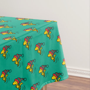 Peanuts Woodstock Winter Beanie Cap Tablecloth