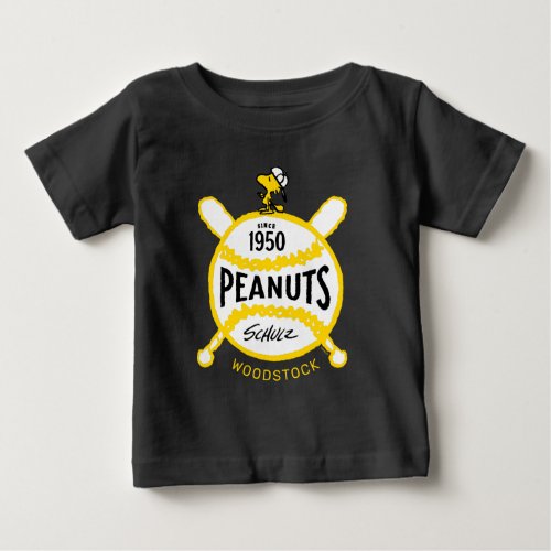 Peanuts  WoodstockPeanuts Baseball Since 1950 Baby T_Shirt
