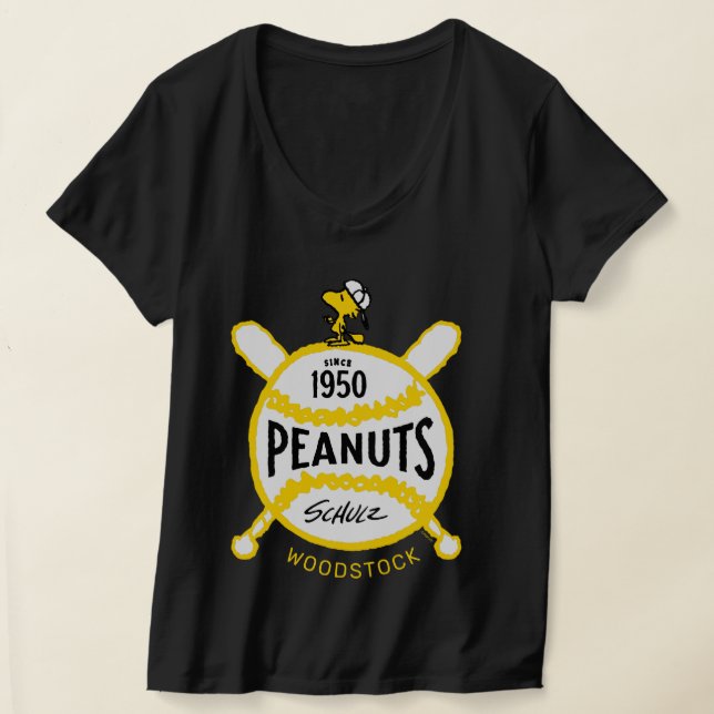 Peanuts | WoodstockPeanuts Baseball Since 1950 T-Shirt (Laydown)