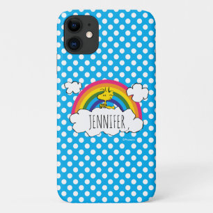 PEANUTS   Woodstock's Rainbow Polka Dots iPhone 11 Case