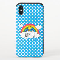PEANUTS | Woodstock's Rainbow Polka Dots iPhone X Slider Case