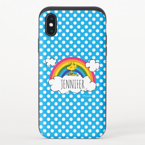 PEANUTS  Woodstocks Rainbow Polka Dots iPhone X Slider Case