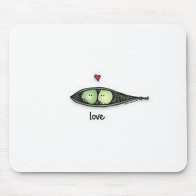 Peapod Love Mouse Pad (Front)