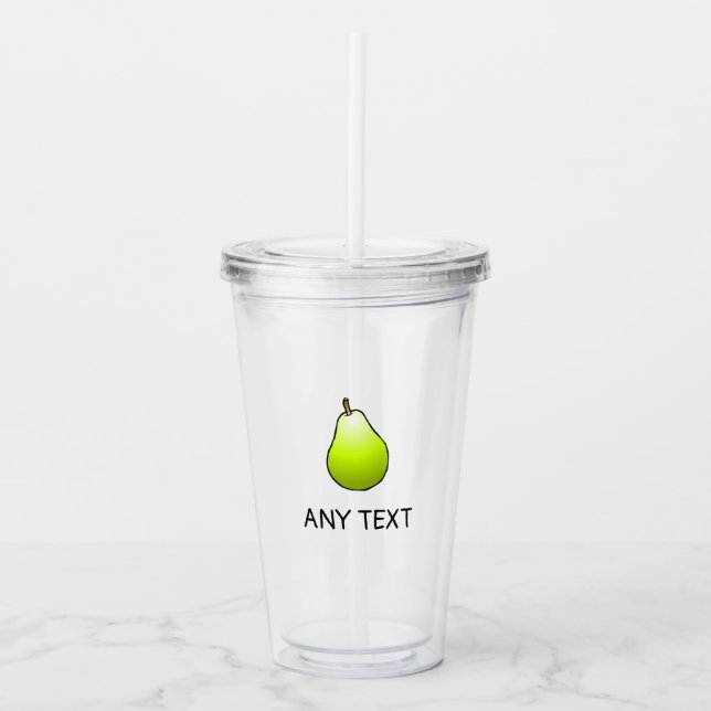 Pear Acrylic Tumbler (Front)