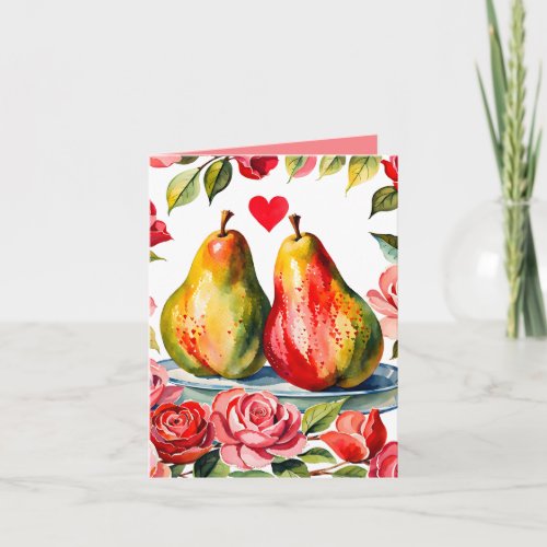 Pear_amour Punny Valentine Card for Partner