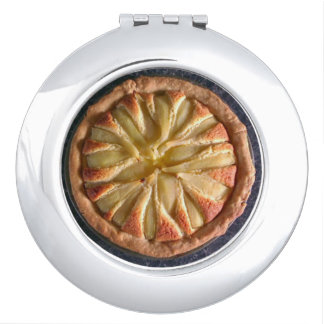 Pear and Almond Tart Compact Mirror
