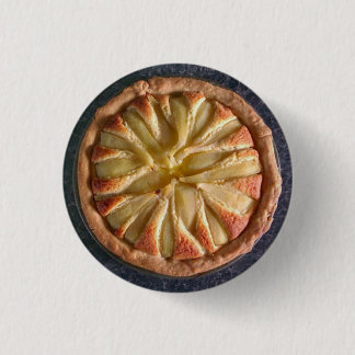 Pear and Almond Tart Pinback Button