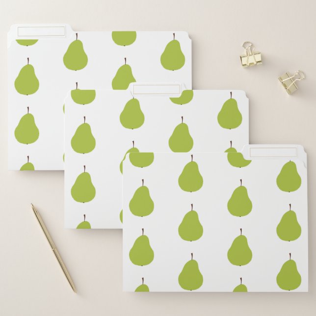Pear Art Pattern File Folder (Set)