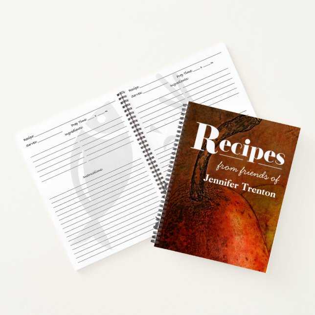 Pear Artwork Recipe Book (Inside)