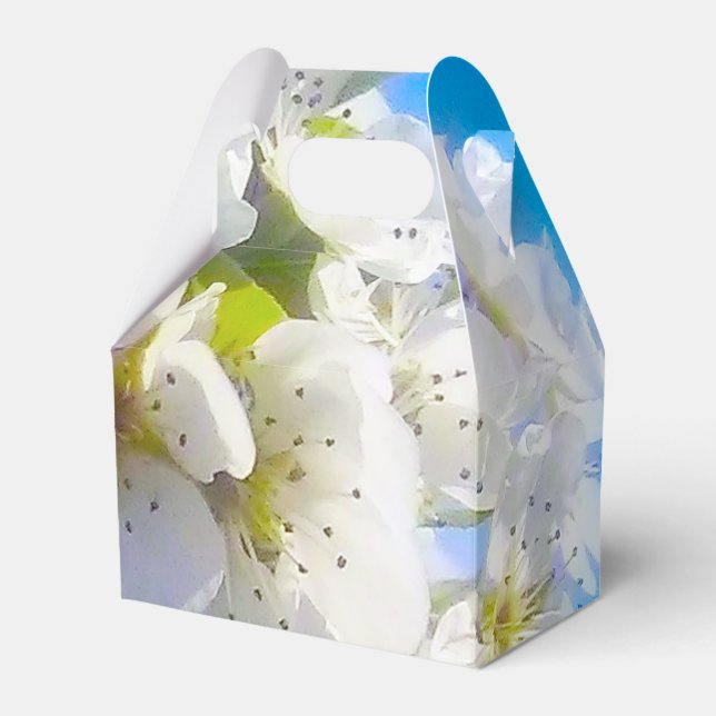  Pear Blossoms  Favor Boxes (Front Side)