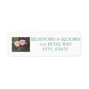 PEAR CACTUS FLOWERS LABEL