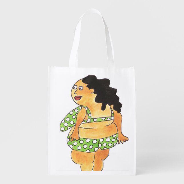 Pear Chub reusable grocery bag (Front)