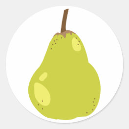 Pear Classic Round Sticker