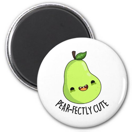 Pear_fectly Cute Sweet Fruit Pear Pun Magnet