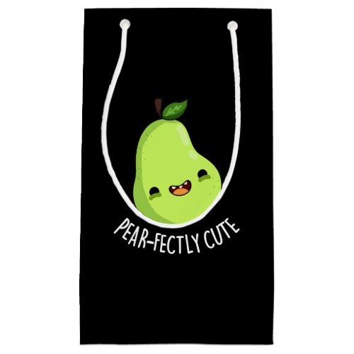 Pear_fectly Funny Seet Fruit Pear Pun Dark BG Small Gift Bag