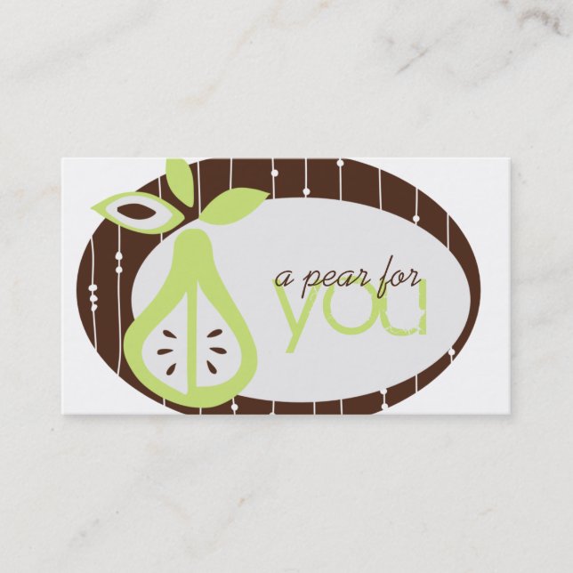 Pear For You Business Cards (Front)