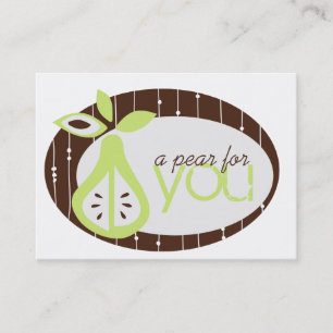 Pear For You Chubby Business Cards