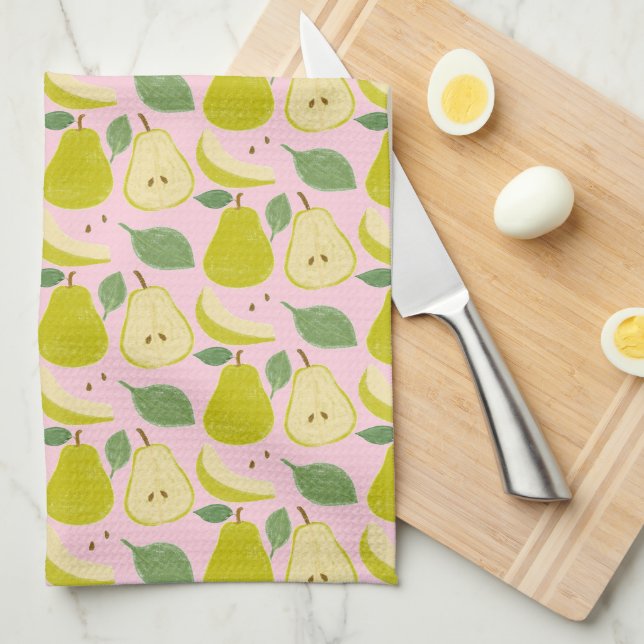Pear Fruit Kitchen Towel (Quarter Fold)