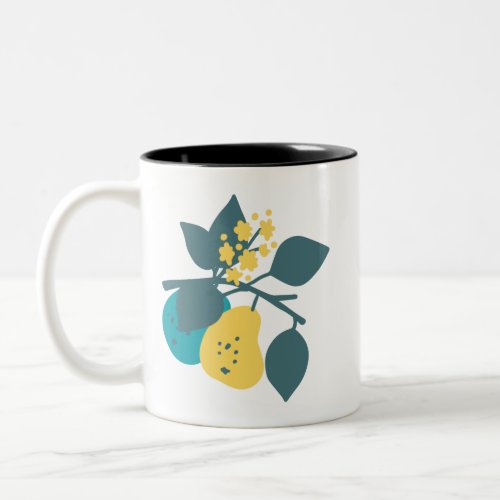 Pear Fruit Plant Two_Tone Coffee Mug