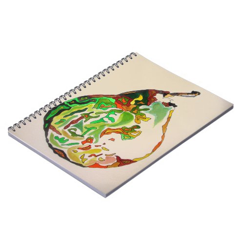 Pear fruit watercolour illustration notebook