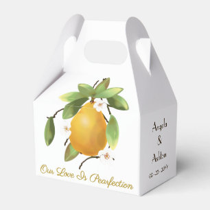 Pear Fruit Wedding Favor Boxes