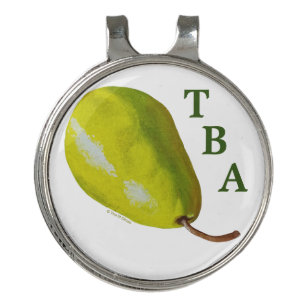 Pear Golf Ball Marker and Hat Clip
