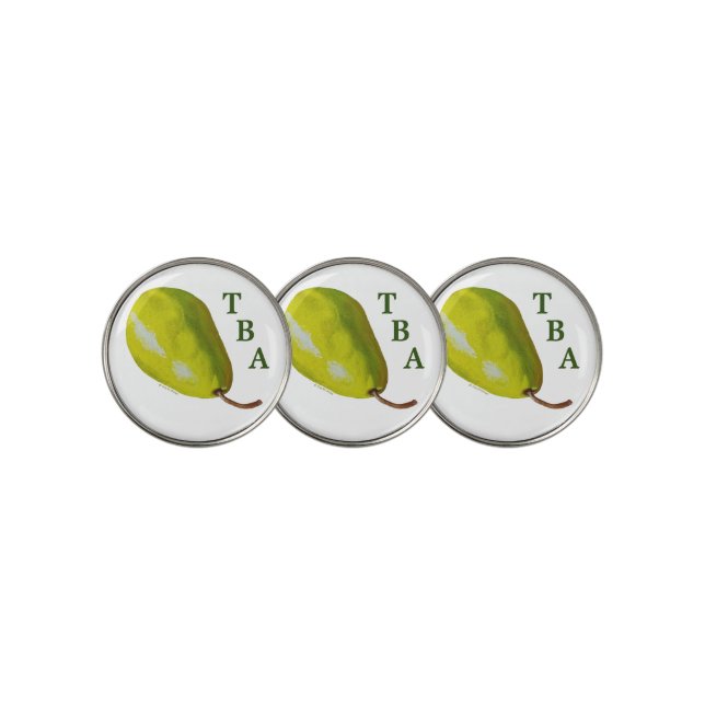 Pear Golf Ball Markers (3 Up)
