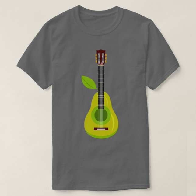 Pear guitar music instrument illustration  T-Shirt (Design Front)