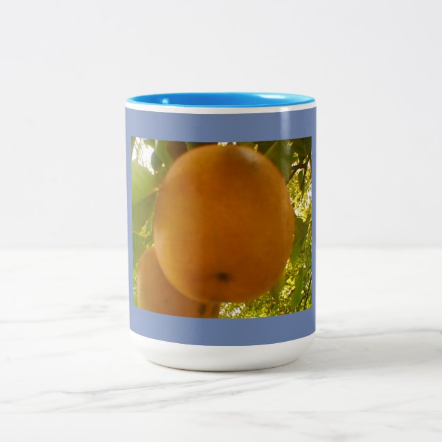 Pear Harvest Two-Tone Coffee Mug (Center)