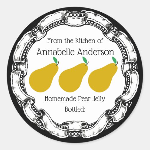 Pear Jelly Label Personalize