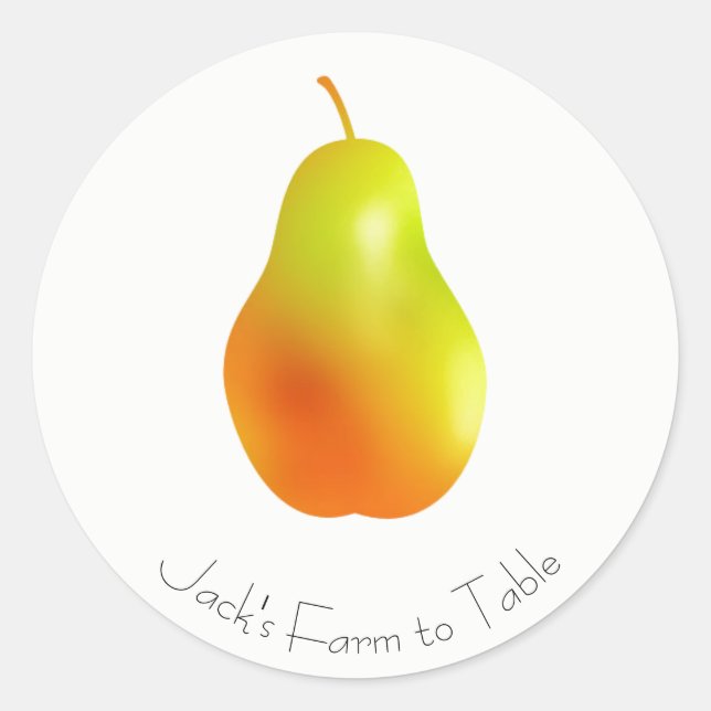 Pear Label (Front)