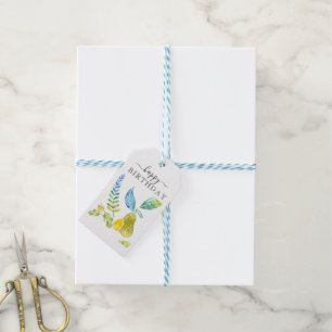 Pear & Lemons HAPPY BIRTHDAY Gift Tag