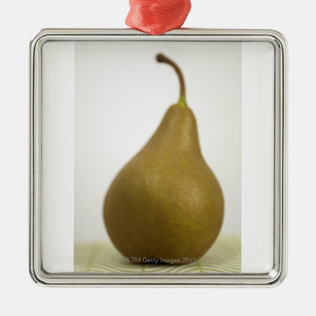 Pear Metal Ornament (Front)