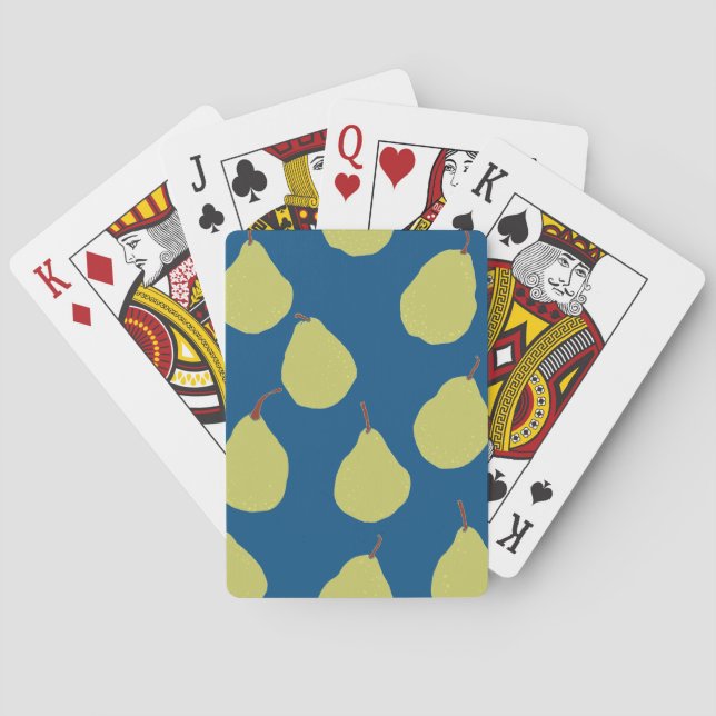 pear navy and green poker cards (Back)