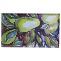 Pear Note Card Holder