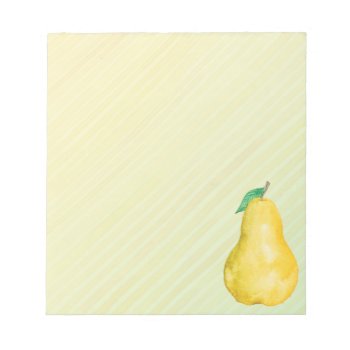 Pear Notepad by Zazzlemm_Cards at Zazzle