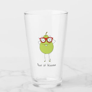 Pear of Glasses Cute & Funny Glass Drinking Cup