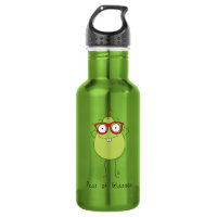 Pear of Glasses Cute & Funny Water Bottle