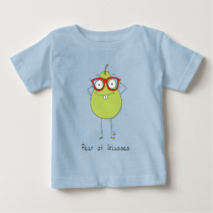 Pear of Glasses Funny & Cute Kid's Baby T-Shirt