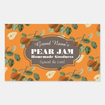 Pear Preserve Jam Label by thepapershoppe at Zazzle