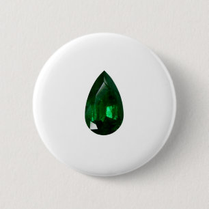 Pear shape Emerald Button