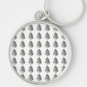 Pear Shaped Diamond Keychain