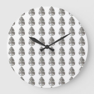 Pear Shaped Diamond Large Clock