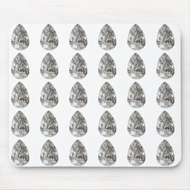 Pear Shaped Diamond Mouse Pad (Front)