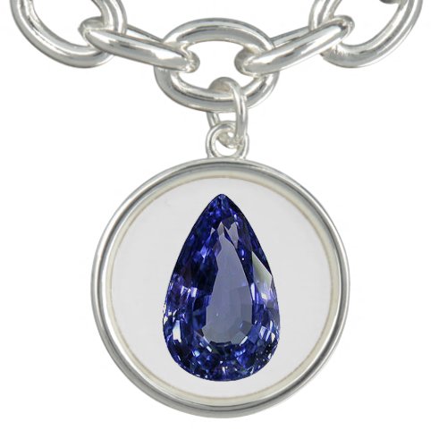 Pear shaped Sapphire Blue Bracelet