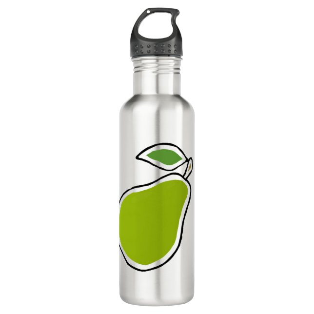 Pear Stainless Steel Water Bottle (Front)
