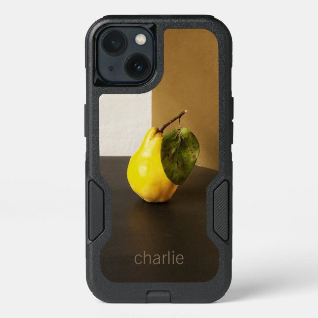 Pear Still Life custom monogram phone cases (Back)