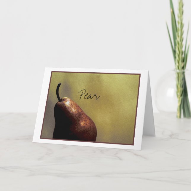Pear, Still Life, Photography, color, template (Front)